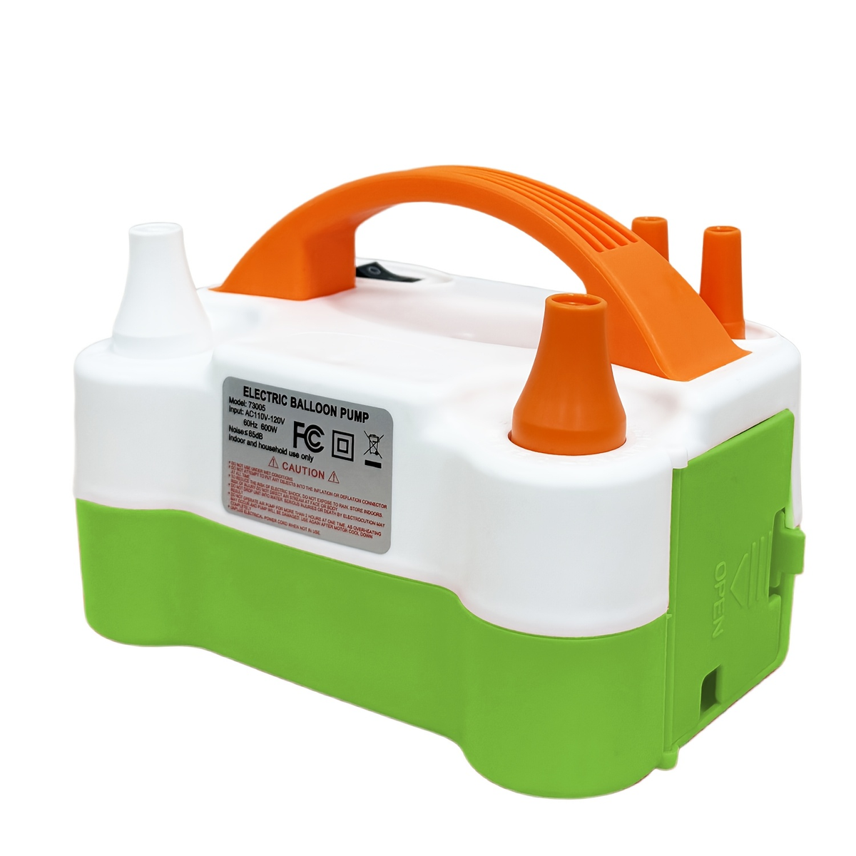 Electric Balloon Pump Double Nozzle 600W | Portable Fast Balloon Blower Inflator for Party Decoration, Birthday, Wedding & Events, 110V-120V, Multiple Colors with Optional Balloon Kit (Green, Rose Red, Pink, Blue, Orange)