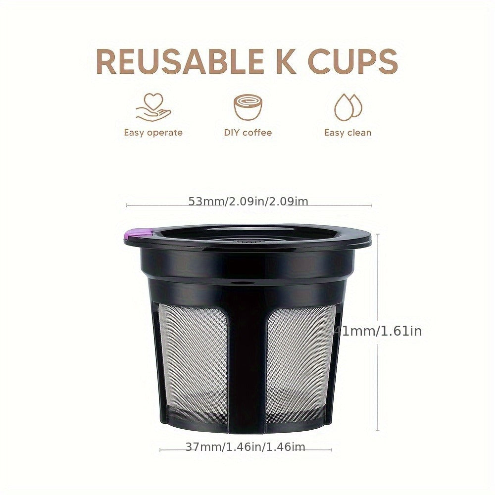Reusable K-Cup Coffee Pods for Keurig 1.0 & 2.0, Refillable K-Cup Filters Universal Fit, Eco-Friendly Reusable Coffee Pod Filters, 6 Colors, Use Any Ground Coffee - product image 2