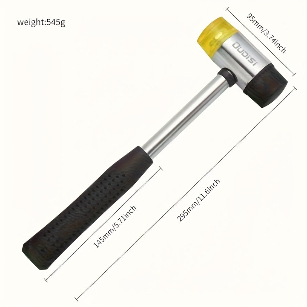 Double-Head Rubber Mallet – Plastic Installation Hammer with Rubber Handle, Rebound-Proof Soft Mallet for Floor Installation, Tile, Jewelry, Leather Crafts & Woodworking (25/30/35/ - product image 4