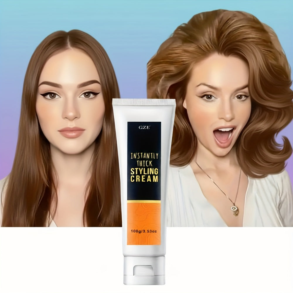 Volumizing Texturizing Hair Cream for Women Men 100g - Instant Volume Boost Adds Body & Definition Lightweight Non-Greasy Formula for Fine Flat Limp All Hair Types Natural Finish - product image 4