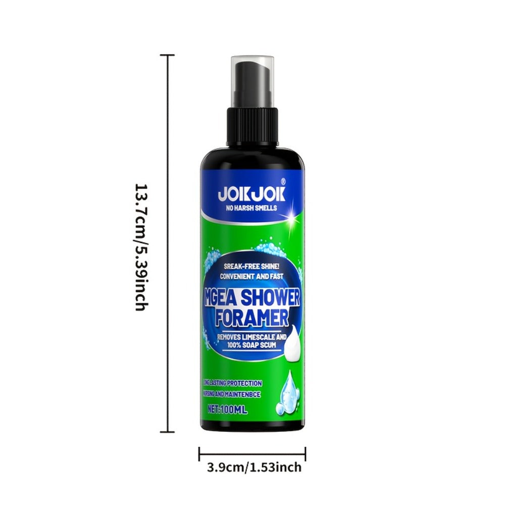 Bathroom Cleaner with Sponge 3.38oz - Deep Cleaning Stain Removal Scrub for Tiles Tub Fixtures - Removes Soap Scum Hard Water Stains Mildew - Multi-Surface Bath Cleaner Shiny Strea - product image 4