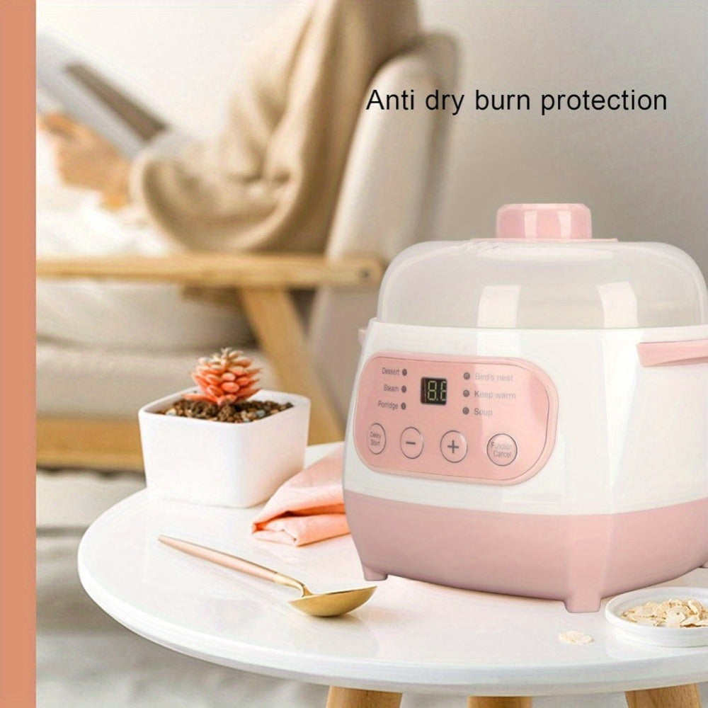 Electric Ceramic Stew Pot 1L 200W Anti Dry Burn 24H Intelligent Reservation Slow Cooker for Porridge Rice Soup Congee Small Family Individual Use - product image 10