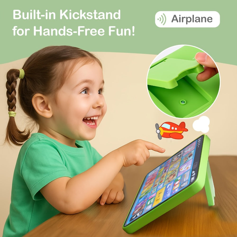Trilingual Toddler Learning Tablet Toy | 39 Buttons 4 Play Modes Alphabet Numbers Colors Animals Music, Speech Therapy & Language Development Toy for Baby 12 - product image 9