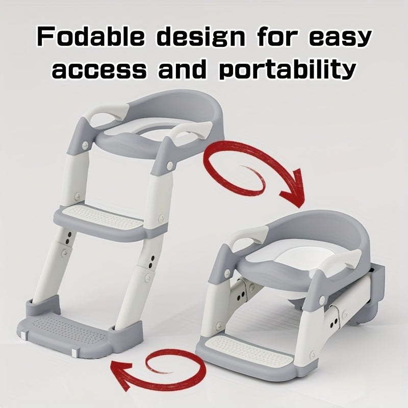 Potty Training Seat With Step Stool Ladder, Potty Training Toilet For Boys Girls Kids, Potty Chair Adjustable Potty Seat For Toilet With Anti-Slip Wide Steps - product image 8