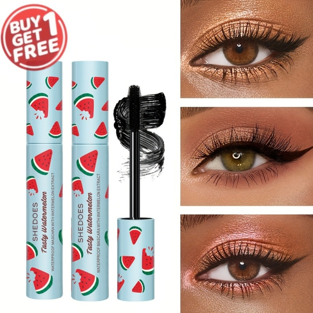 Waterproof Mascara 2 Pack Watermelon — Lengthening Curling & Thickening Formula, Natural Lash Extension, Long-Lasting Smudge-Proof, Beginner-Friendly Eye Makeup for Women - product image