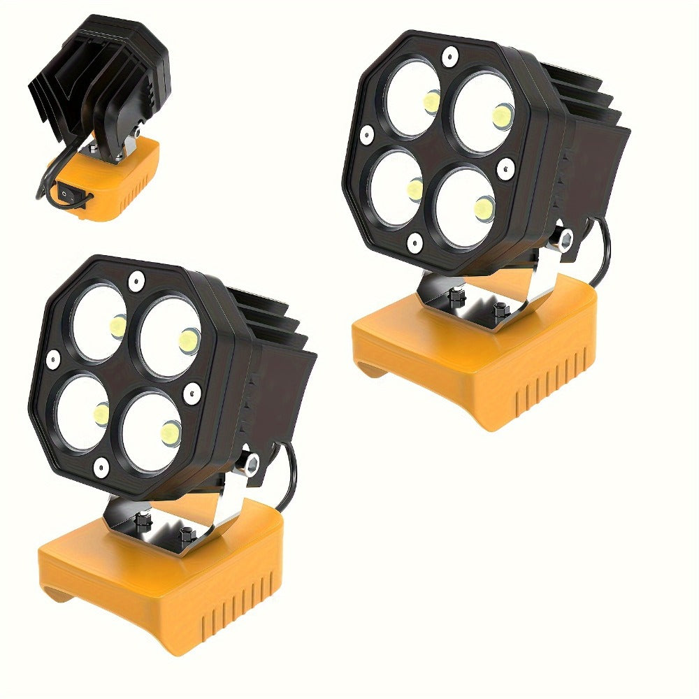 Four-Leaf Clover LED Work Light Compatible with DeWalt 20V Battery – Portable Cordless Job Site Lamp with Built-In Switch for Workshop, Camping & Emergency Lighting - product image 4