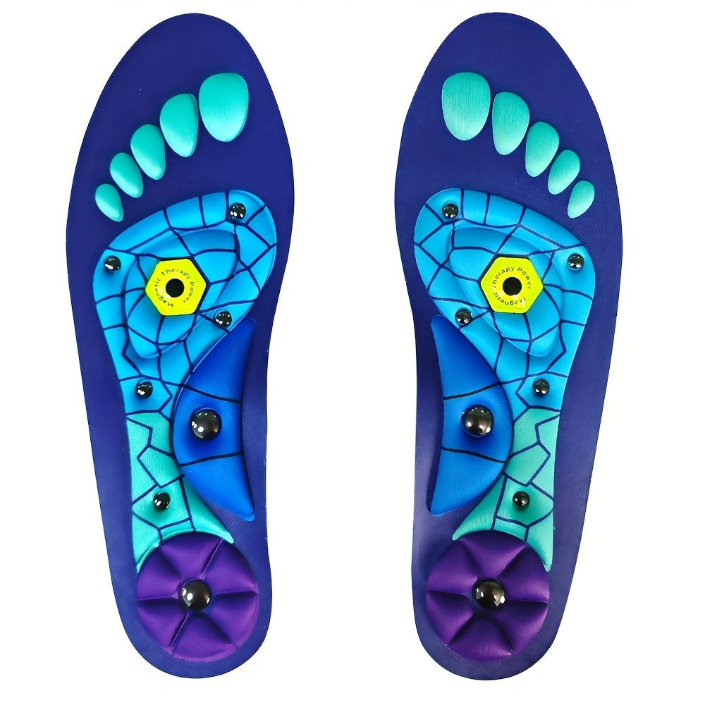 Massage Insoles Acupoint Pressure Foot Massage – Breathable Sweat-Absorbing Flat Foot Insoles for Men & Women, Meridian Stimulation Comfort Insole - product image
