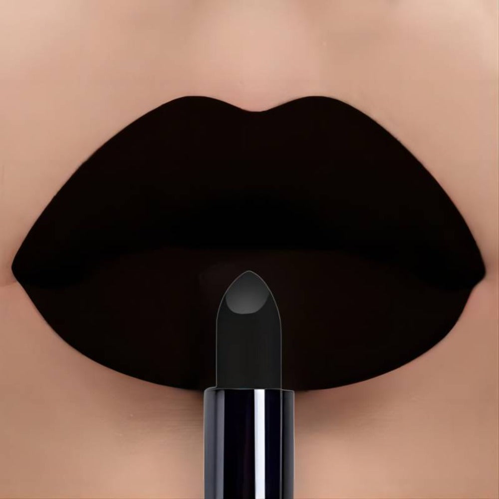 Black Matte Lipstick Set 3 Pack — Waterproof Long-Lasting Gothic Lip Color, Full Coverage Smudge-Proof Dark Lip Makeup for Halloween Costume Valentine's Day Gift for Women - product image