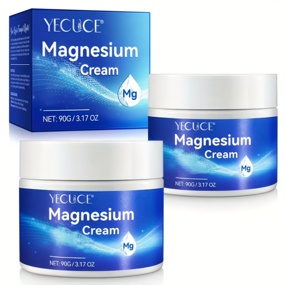 Magnesium Sleeping Cream 2-Pack 180g Each — Pure Magnesium Chloride Overnight Body Moisturizer, Alcohol-Free Dry Skin Relief Cream for Women & Men, All Skin Types - product image 2