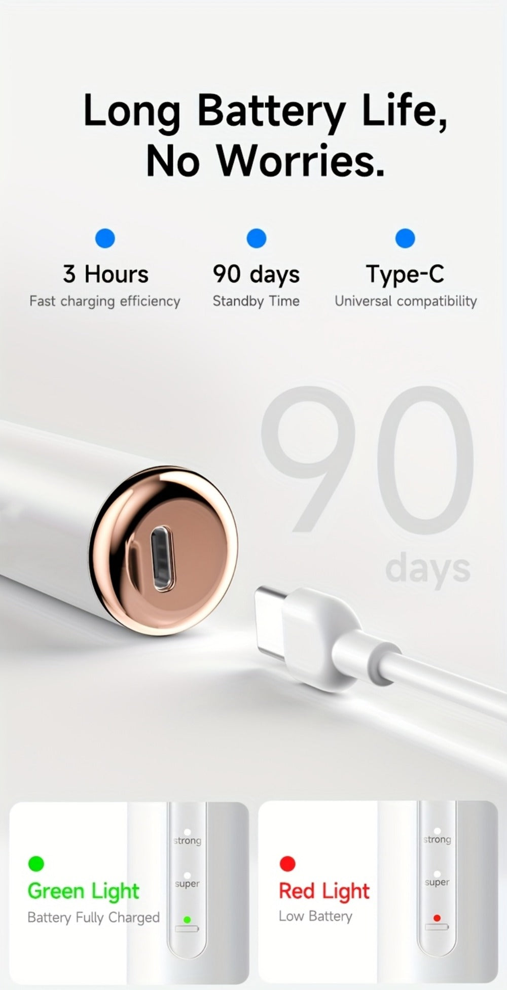 Ultrasonic Tartar Remover Electric Tooth Cleaner 5-Speed IPX6 Waterproof USB Rechargeable Dental Scaler with LED Light Mirror 2 Tips Plaque Stain Removal Tool for Home Oral Care Ad - product image 15