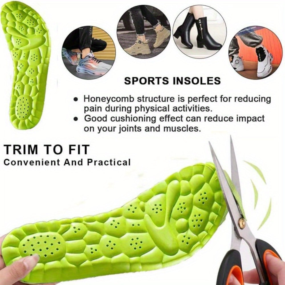 Foam Cushion Insoles 8pcs (4 Pairs) – Breathable Anti-Sweat Sports & Work Insoles for Men & Women, EU 35-46 - product image 8