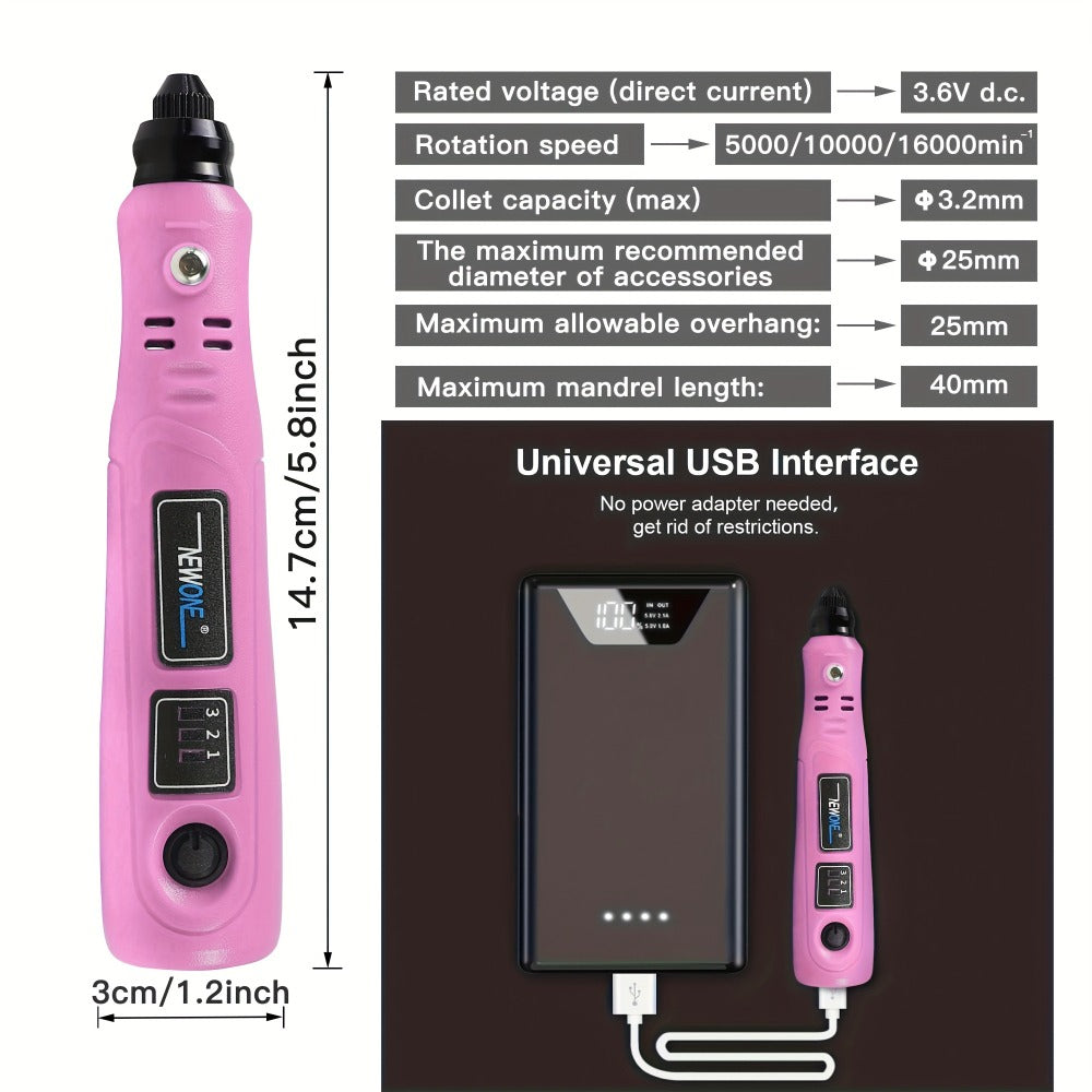 Cordless Rotary Tool Kit 3.6V USB Charging – Sanding Polishing Drilling Engraving Multi-Purpose Power Tool for Home Workshop Hobbyists 25/53/86 Pcs - product image 4