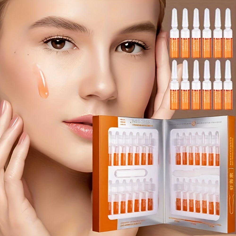 Astaxanthin Hydrating Essence Ampoules 28-Pack 2ml Each with Niacinamide Hyaluronic Acid Collagen Firming Brightening Daily Skincare for Men Women Travel - product image 6