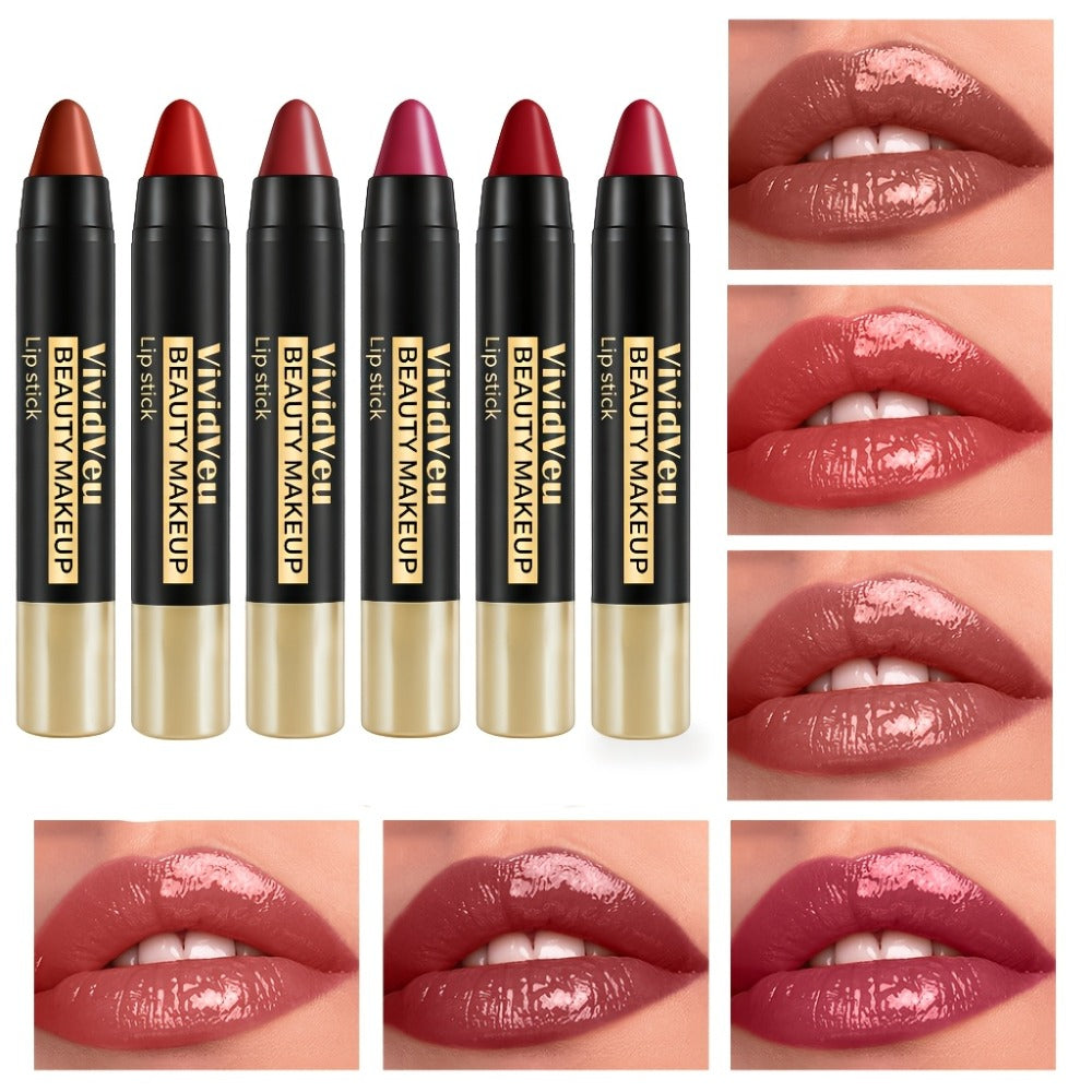 Retractable Matte Lipstick Pen Set 6Pcs Waterproof Non-Transfer Cup-Proof Long-Lasting Creamy Lip Color for Women All Skin Tones Daily Wear Date Night Special Occasions Makeup Gift - product image 4