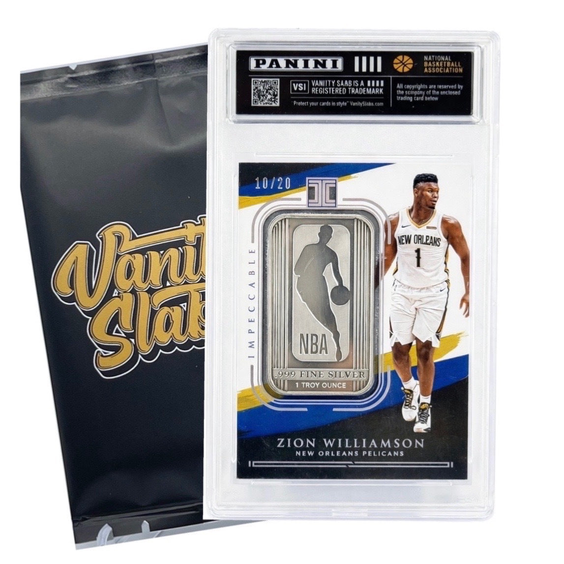 Mystery Basketball Trading Card in Vanity Slabs Display Case – Premium Slab Holder – Random Rookie Star Autograph Insert – Collector Gift for Kids Teens & NBA - product image