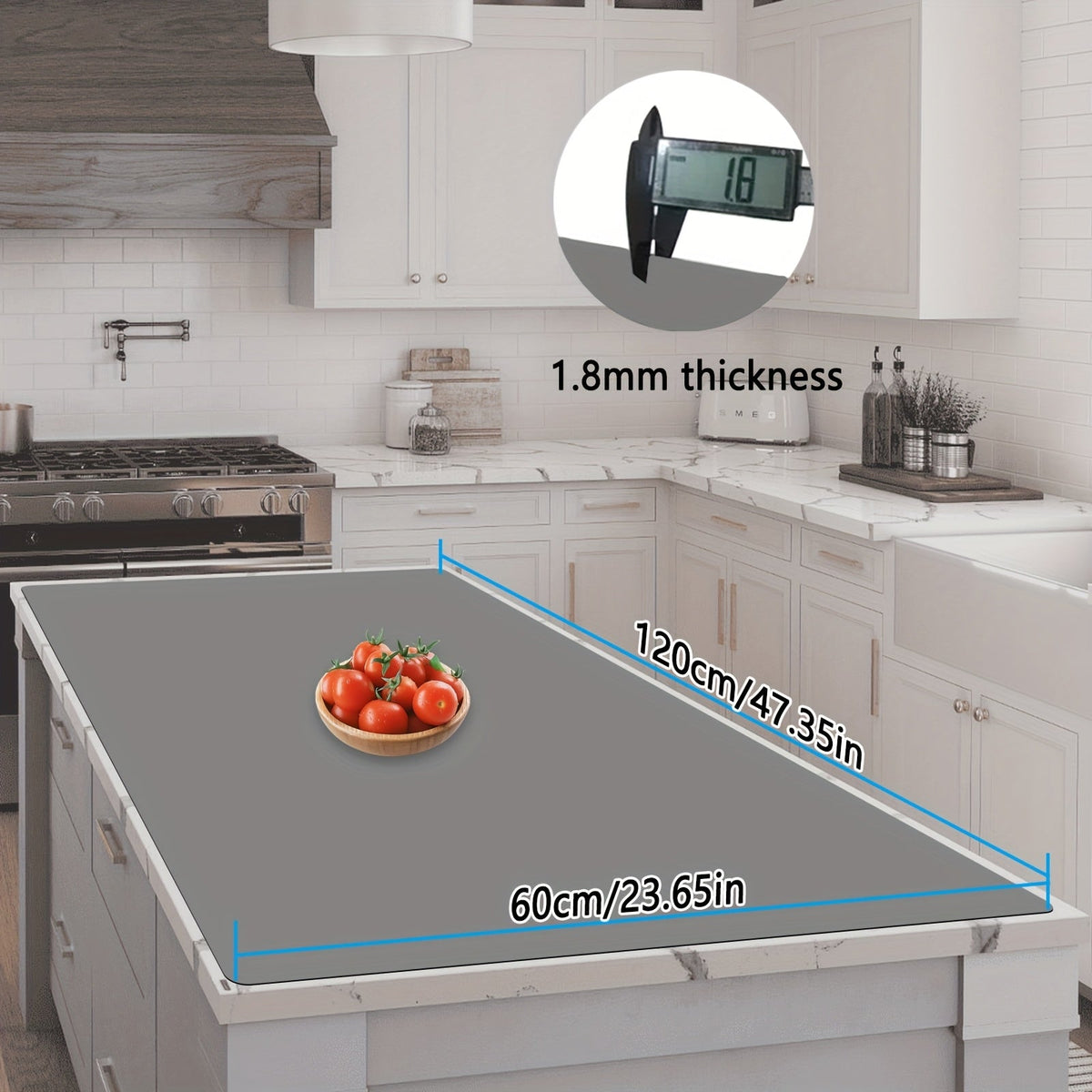 Extra Large Silicone Mat for Kitchen Counter – Nonslip Heat Resistant Countertop Protector, Nonstick Waterproof Craft Mat & Placemat, Multiple Sizes & Colors - product image 31