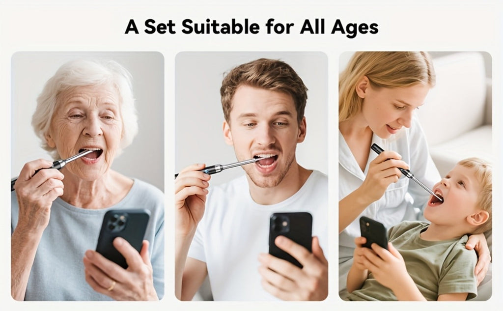 Intelligent Visual Tonsil Stone Removal Kit – 1080P HD Camera, 6 LED Lights, Wi-Fi & App Connection, Multi-Accessory Oral Inspection Tool for All Ages - product image 9