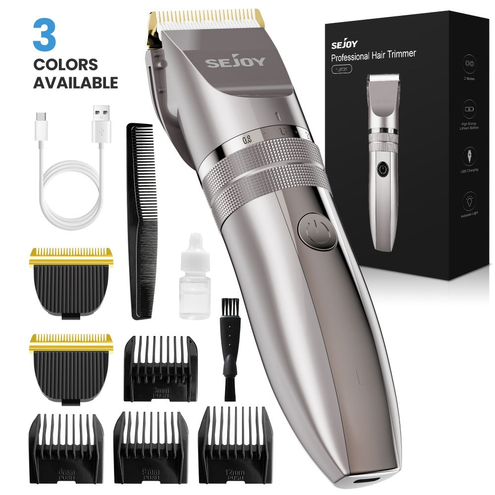 Beard Trimmer for Men Cordless Electric USB Rechargeable with Precision Dial 5-Level Adjustable – Mustache Facial Hair Trimmer Grooming Tool, Perfect Men's Gift - product image