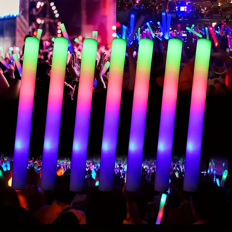 100 pcs Pack LED Foam Light Sticks - 3-Mode Color Changing Flashing Party Favors with Flashing Modes Suitable for Weddings, Birthdays, Concerts, Camping, for - product image 13