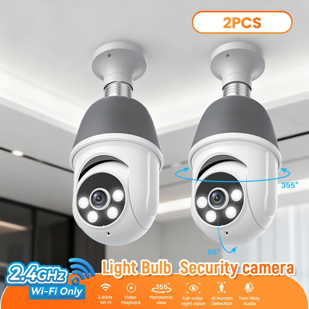 AI Auto Tracking Security Camera 360° Panoramic 1920P | Infrared Night Vision Two-Way Audio 2.4GHz USB Charging | Wireless Indoor Surveillance Camera Human Motion Detection - product image 5