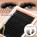 272Pcs D Curl Lash Clusters — 100D Thick Individual Eyelash Extensions 8-16mm, Soft Reusable DIY Cluster Lashes with Plant-Based Squalane, Voluminous Full-Body Lash Extension Kit f - product image 13