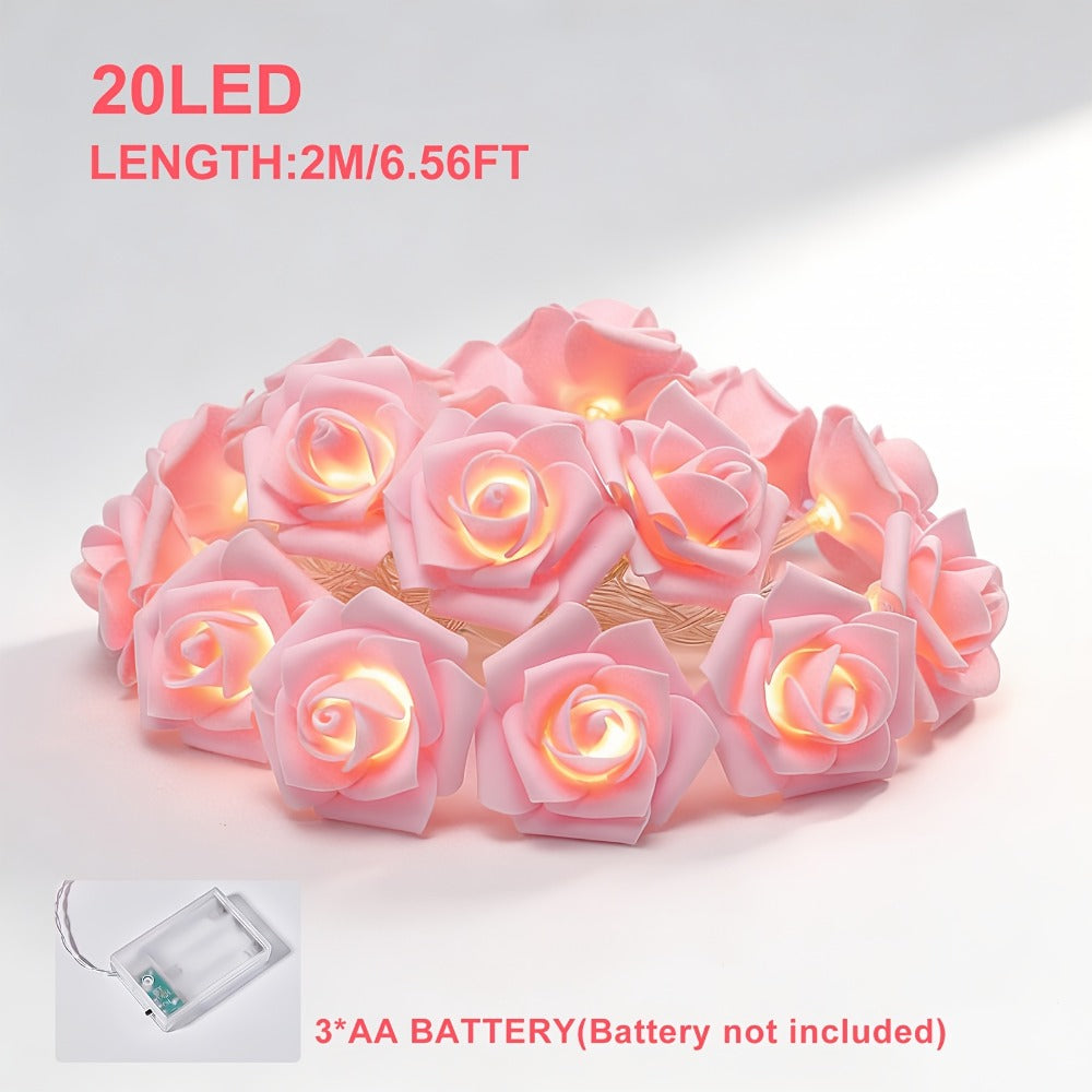 Rose Crystal LED Night Light – Colorful Floral LED Sign Lamp, Romantic Desk Light for Bedroom Vanity, Unique Gift for Girlfriend Wife Mom on Women's Day Anniversary Birthday (4 Sty - product image 12