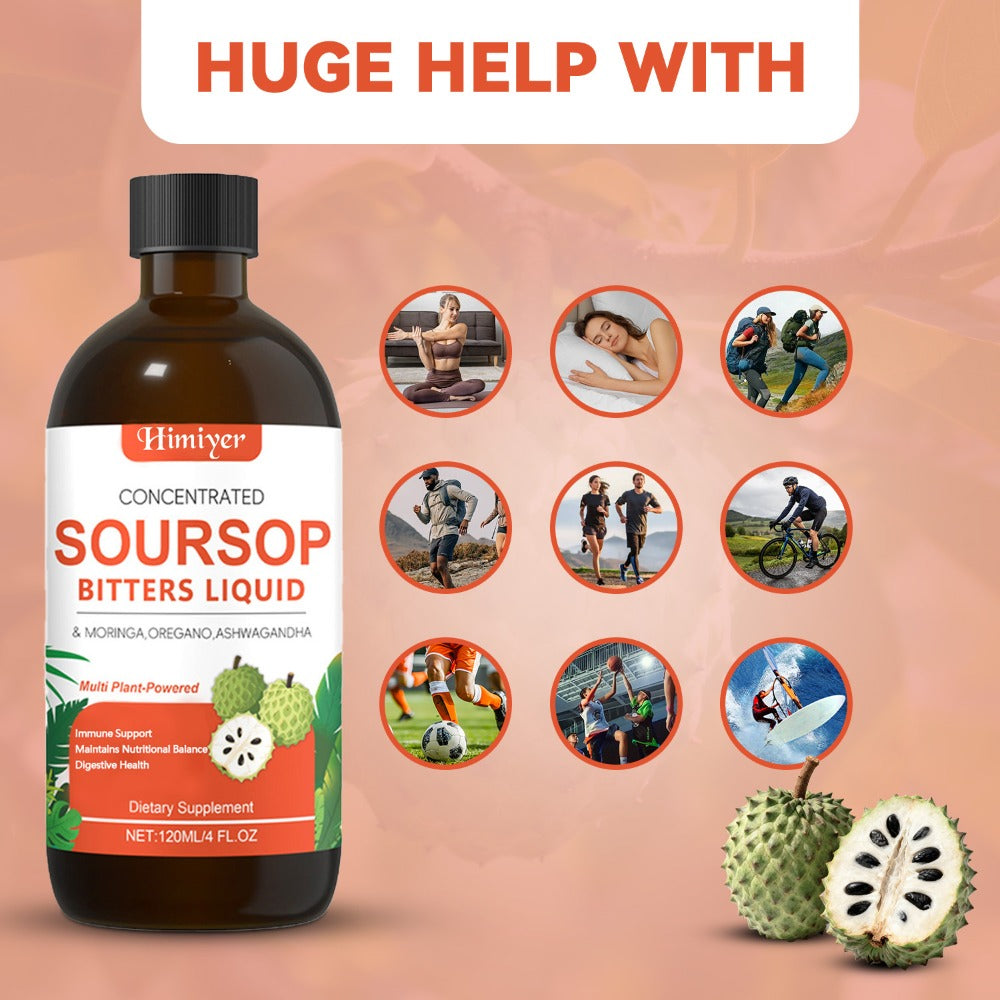 Soursop Bitters Liquid Herbal Supplement – Gut Health Support with Moringa, Oregano & Ashwagandha | Sugar-Free Vegan Formula for Sensitive Stomachs & Vitality | ShopVora UK - product image 12