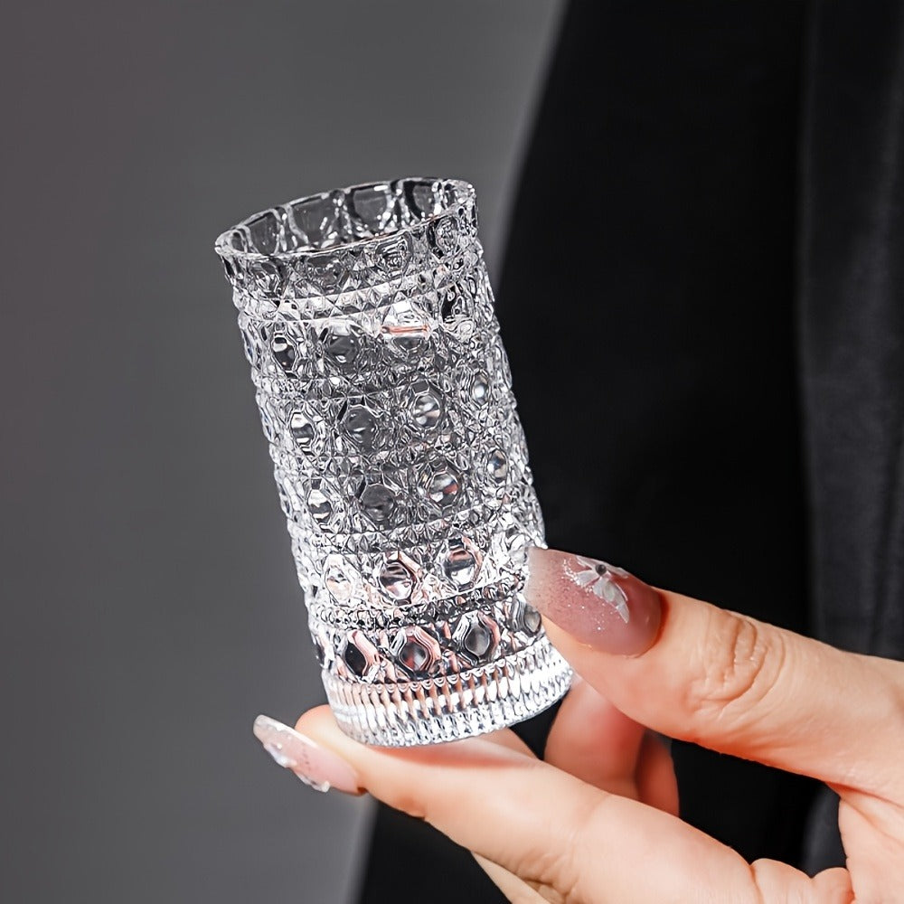 Shot Glass Set Diamond Engraved – Whiskey Vodka Tequila Glasses for Parties Weddings Home Bar Entertaining Reusable Barware Gift - product image 6
