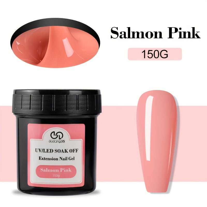 Builder Gel for Nail Extensions 150g Apex Strengthening Kit 13 Shades Clear White Pink Nude Milky Jelly Salmon UV LED Cure Professional Salon Home DIY Manicure Nail Art Women - product image 35