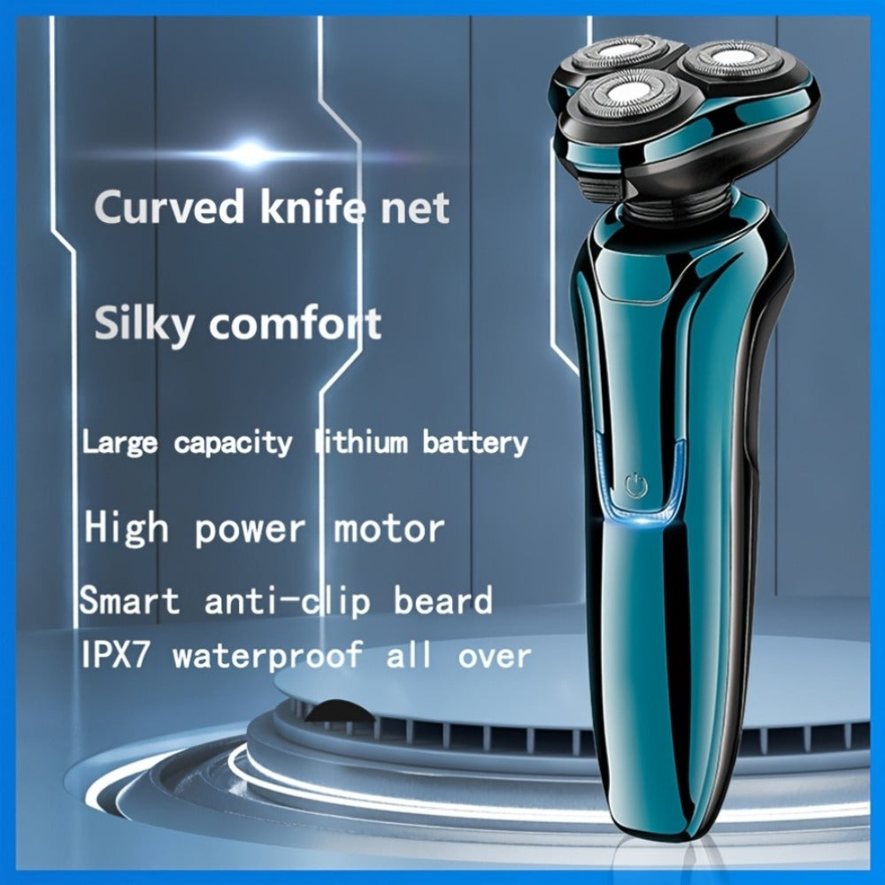 Electric Shaver for Men 4D Floating Triple Blade Waterproof — Wet Dry Razor with LED Battery Display & Type-C Fast Charging, High-End Close Shave Grooming Gift for Dad Husband - product image 6