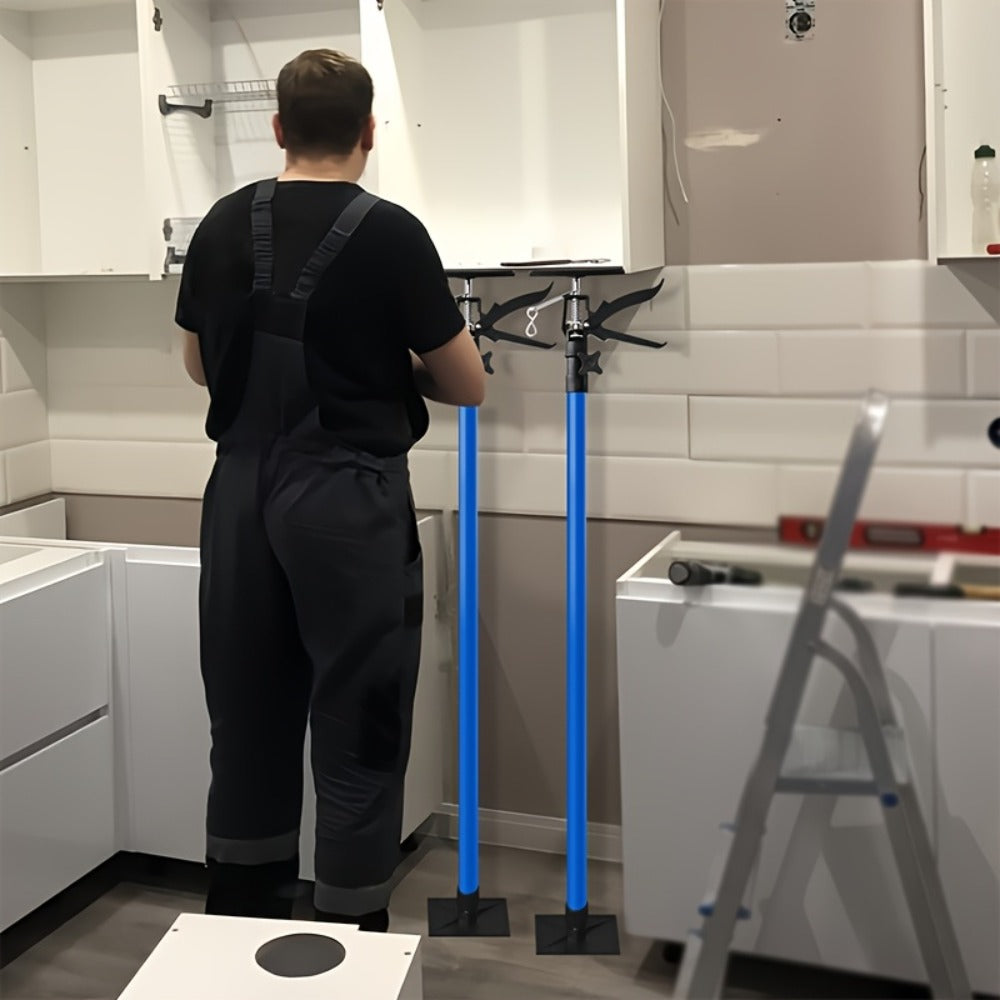 Adjustable Steel Support Rods for Drywall & Cabinet Installation, Extendable Construction Support Poles 19.7"-45.3" / 45"-114", Manual Lifting Tool Height Adjuster for Home Renovat - product image 11