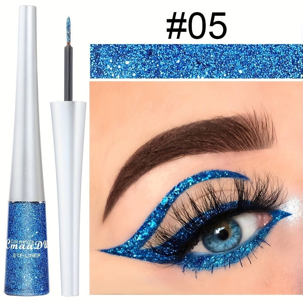 Glitter Liquid Eyeliner Set 16 Colors Waterproof Shimmer Metallic Eye Liner Pen Kit – Long-Lasting Smudge-Proof Sparkle Eye Makeup for Party Stage Festival Cosplay Holiday Glam - product image 11