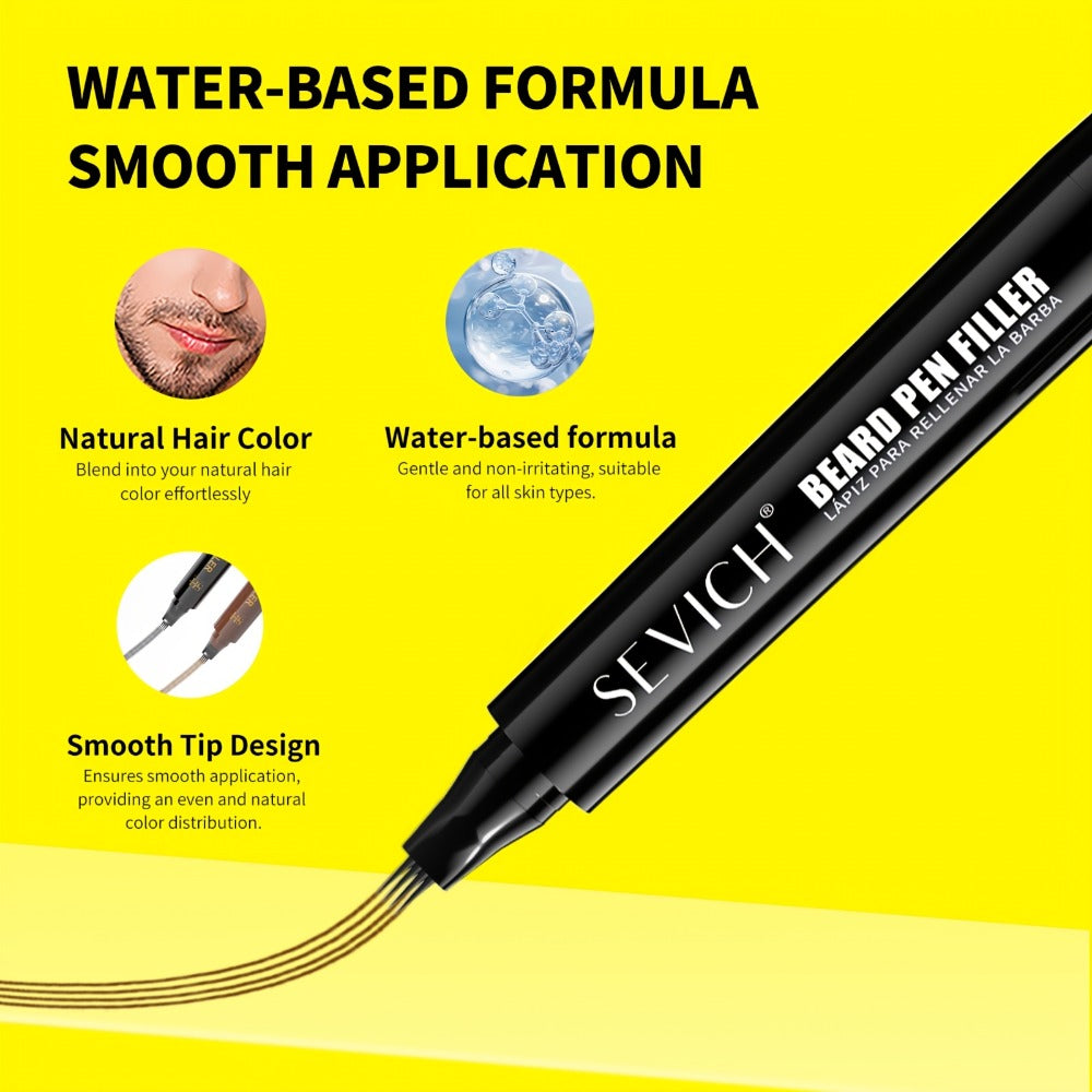 Beard Filler Pencil with Brush — Waterproof Long-Lasting Beard Pencil for Fuller Thicker Beard | Fills Sparse Patchy Beard & Mustache | Men's Grooming Tool | Black & Dark Brown | 1 - product image 12