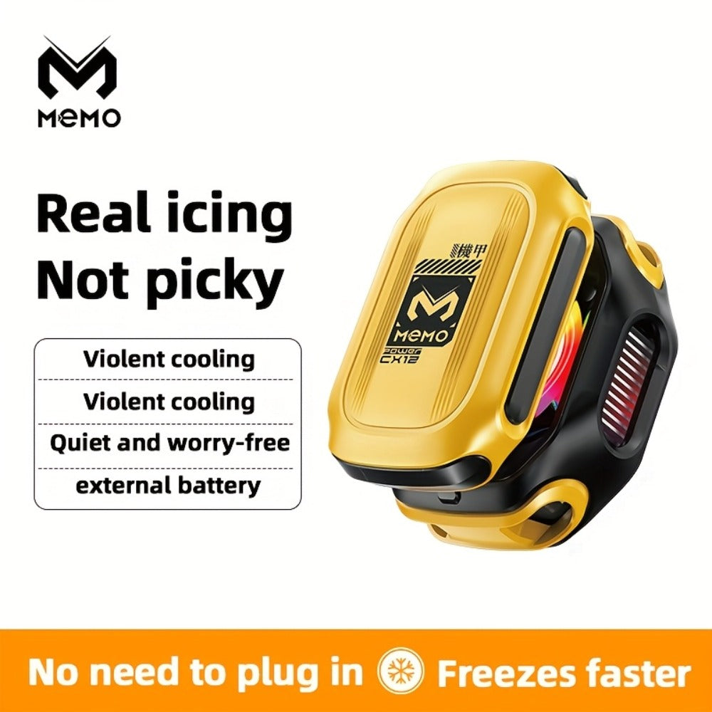 Phone Cooler Magnetic Semiconductor Cooling Fan with RGB LED Temperature Display Rechargeable Battery USB Type-C for Mobile Gaming TikTok Live Streaming iPhone Android - product image 4