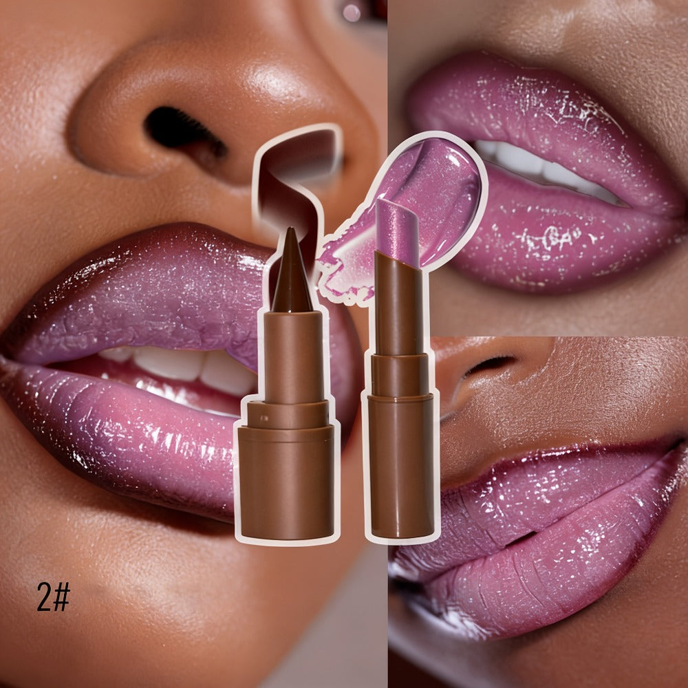 Metallic Lipstick & Lip Liner Pen Set for Women – 3D Full Lip Shape High-Shine Glossy Finish, Long-Lasting Smudge-Proof All-Day Wear, Multi-Shade Fuller Lips Look, 4 Shades - product image 4