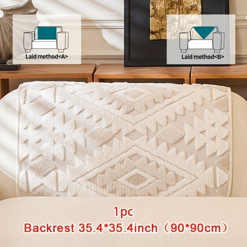 Thick Plush Sofa Cover Non-Slip Pet Friendly Machine Washable Couch Slipcover Furniture Protector for Living Room Bedroom Office Armrest to 4-Seat Multiple Colors - product image 26
