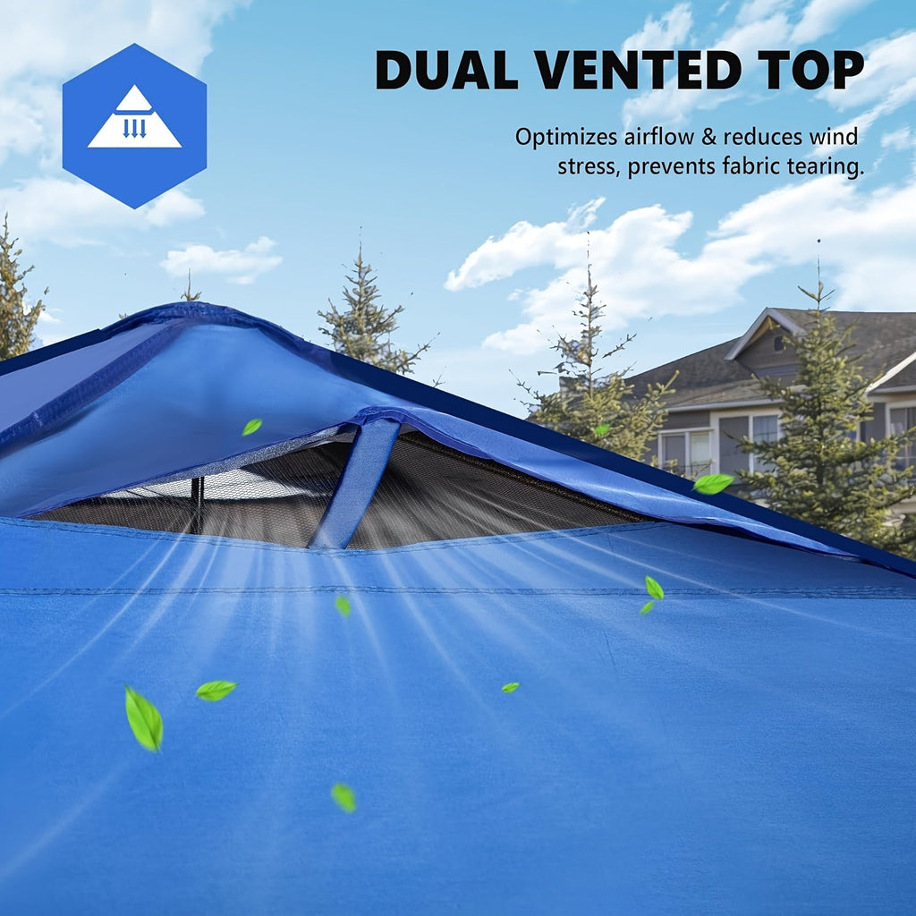 10x10 Pop Up Canopy Tent Heavy Duty - 1-Person Easy Setup, Wheeled Carry Bag, Portable Gazebo - product image 4