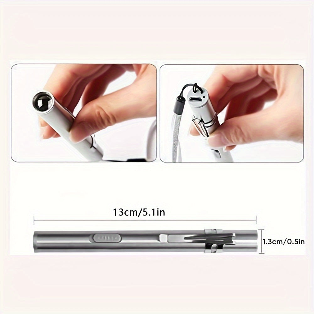 Tactical Pen Light 5 Pack USB Rechargeable 400 Lumen Mini LED Penlight Pocket Flashlight for Nurses Camping Outdoor EDC - product image 2