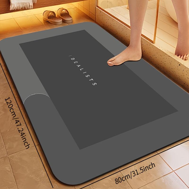 [Popular Choice] Super Absorbent Quick-Dry Bath Mat - Soft, Non-Slip Diatomite Design, Suitable for Showers, Bathtubs, and Doors - Hypoallergenic, the Perfect - product image