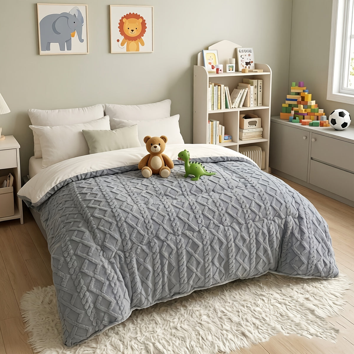 [Luxurious Taffeta Comforter] Soft, Thick, and Warm Taffeta Comforter - Luxurious For All Seasons - Machine Washable, Perfect For Kids Bedroom, Guest Room - product image 8