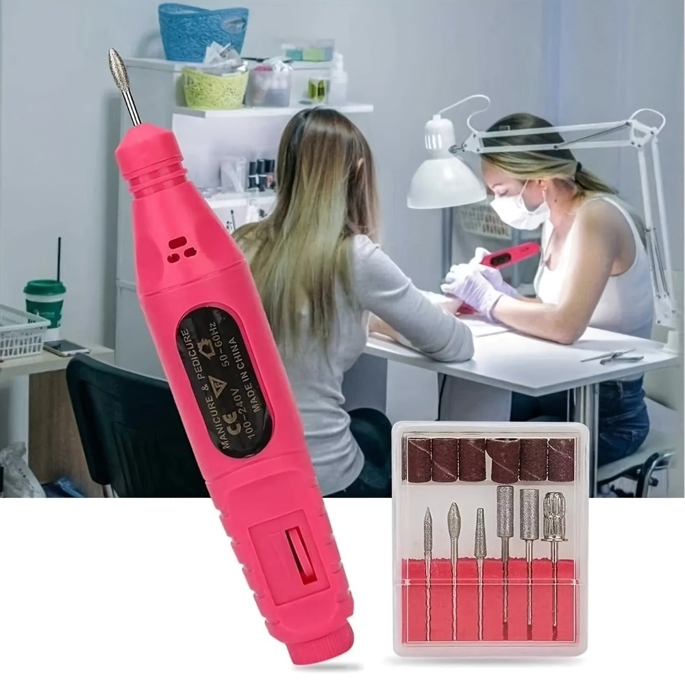 Gel Nail Manicure Kit 7-in-1 with LED Lamp – Stainless Steel Nail Art Tool Set, Cuticle Remover, Nail File, Polisher & Finger Separator, Complete Salon & Home DIY Nail Care Kit for - product image 3