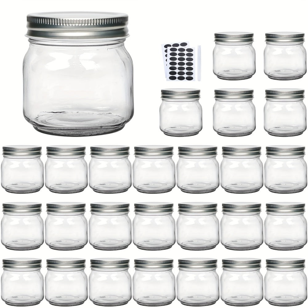 Mason Jars 8oz Glass Jars with Lids – 9/18/27/36 Pack Regular Mouth Canning Jars for Storage, Spices, Jelly, Jam, Honey & Caviar | Dishwasher Safe Spiral Lid Kitchen Storage Contai - product image 20