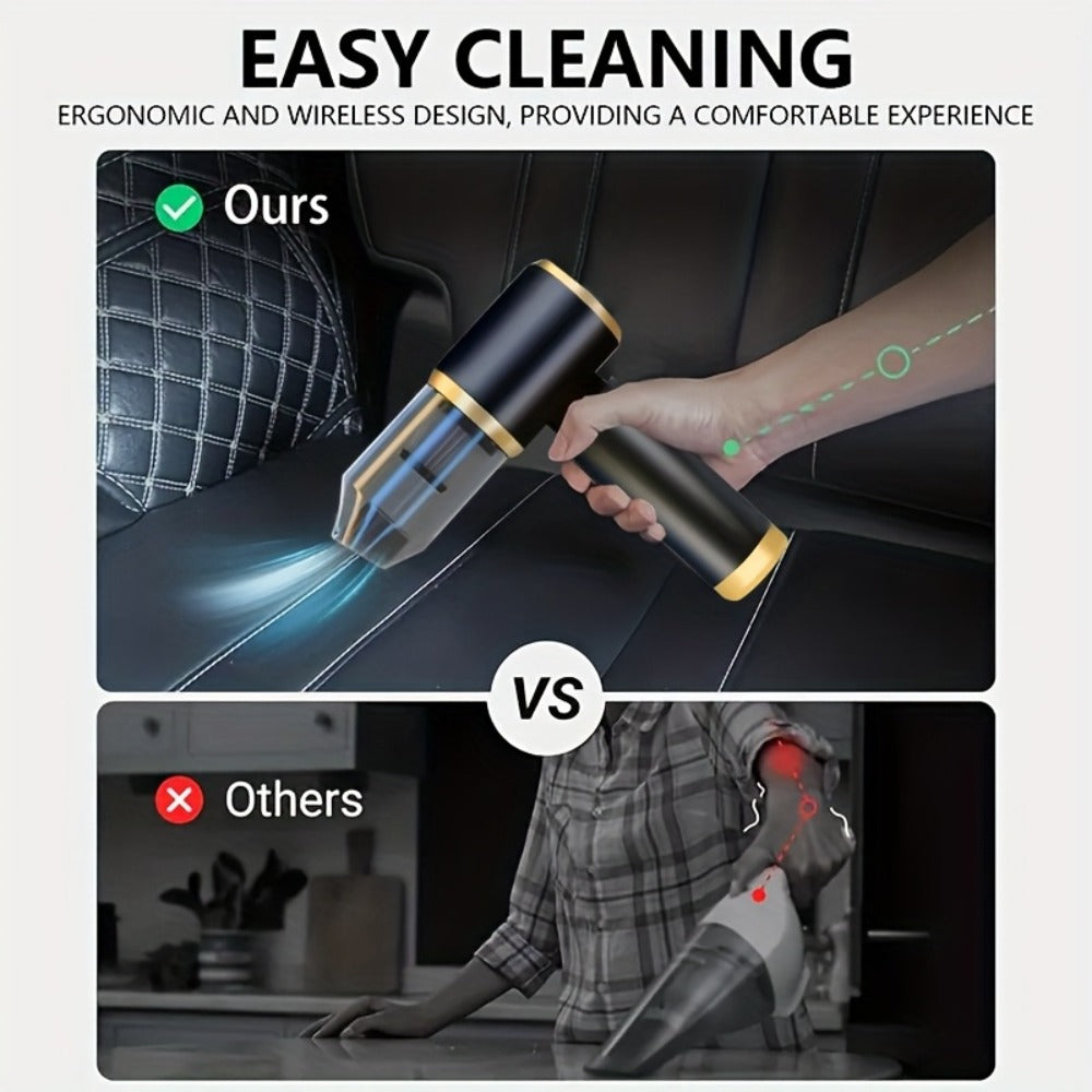 2-in-1 Handheld Vacuum Blower USB Rechargeable Cordless Mini Vacuum Cleaner Blow Suction Mode with Filter Dust Cup for Home Car Office Keyboard Lightweight - product image 14