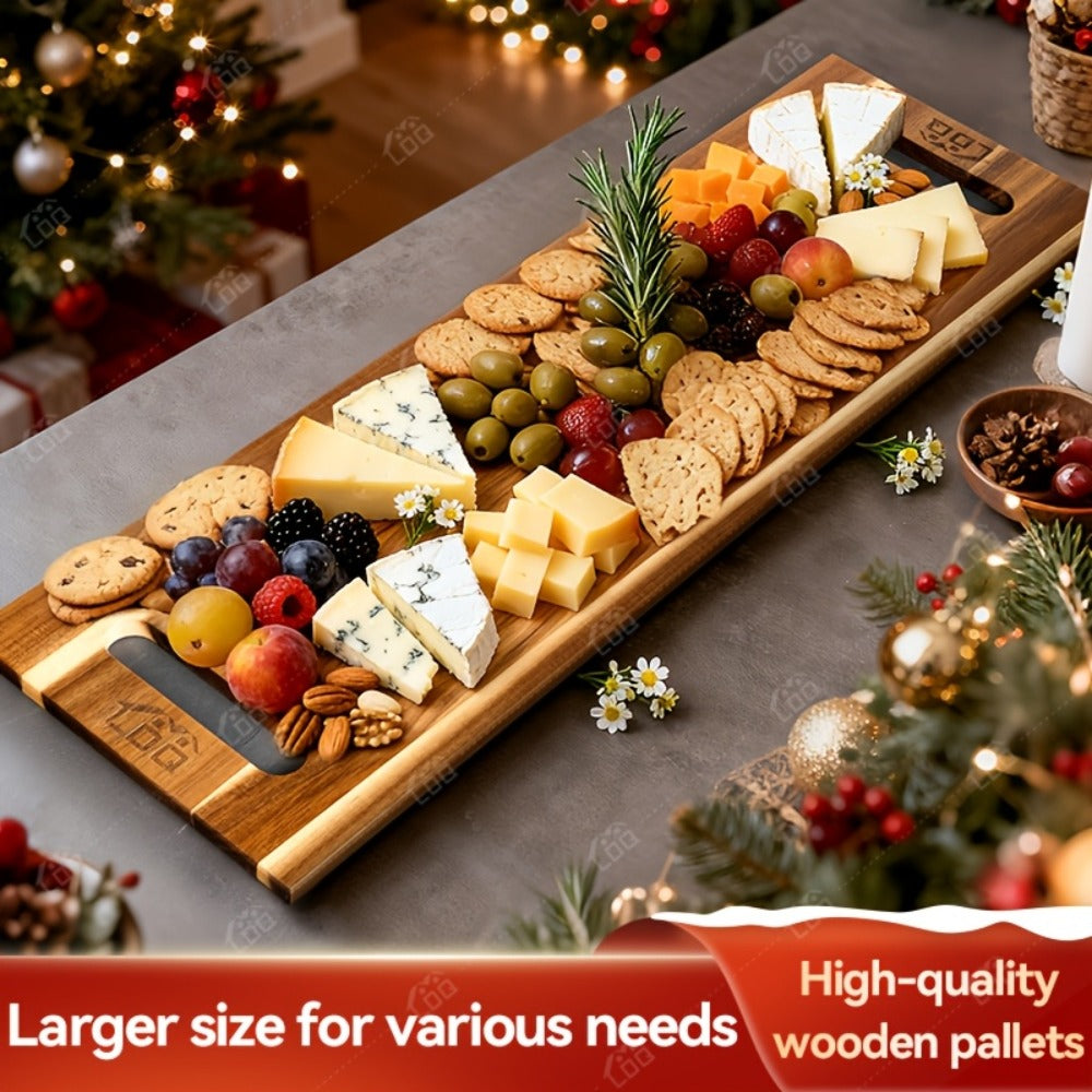 Charcuterie Board Extra Large 36x12 Inch Acacia Wood Cutting Board with Handles 3FT Rectangular Cheese Serving Platter Oversized Grazing Board for Meat Appetizers Party Entertainin - product image 15