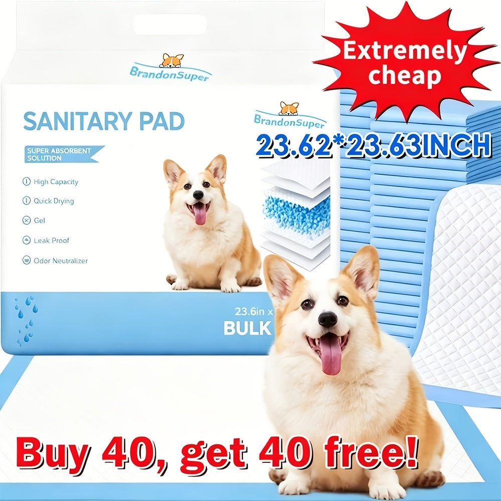 Super Absorbent Dog Pee Pads Buy More Save More – Thickened Leak-Proof Training Pads for Medium & Large Dogs – 80-Count 23x23" or 100-Count 28x34" – Fast - product image 3