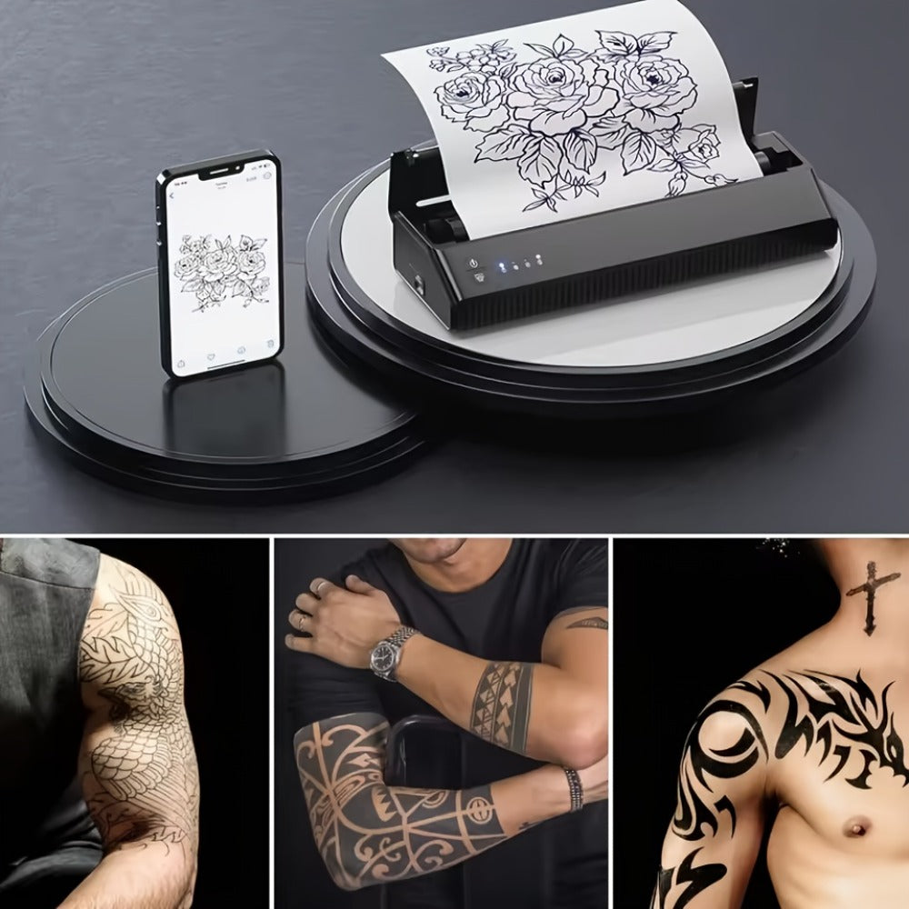 Tattoo Practice Skin Double-Sided Silicone Fake Skin - A4 Tattoo Transfer Paper Kit, Thermal Stencil Paper for Beginners & Artists, Universal Tattoo Printer Compatible, Body Art Pr - product image 8