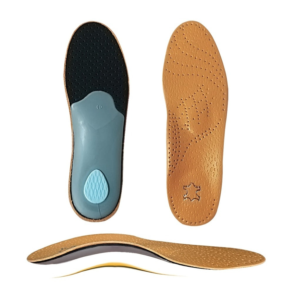 Leather Arch Support Insoles for Men & Women – Cushioned Latex Orthotic Shoe Inserts with Nylon Support for All-Day Comfort and Pain Relief - product image 3