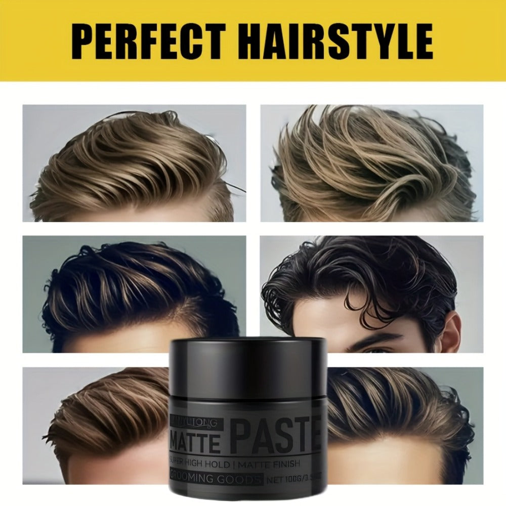 Matte Hair Paste for Men 100g | Non-Greasy Medium Hold Styling Cream with Plant Squalane & Argan Oil | Natural Finish No Residue | Salon Quality Hair Wax Alternative for All Hair T - product image 9
