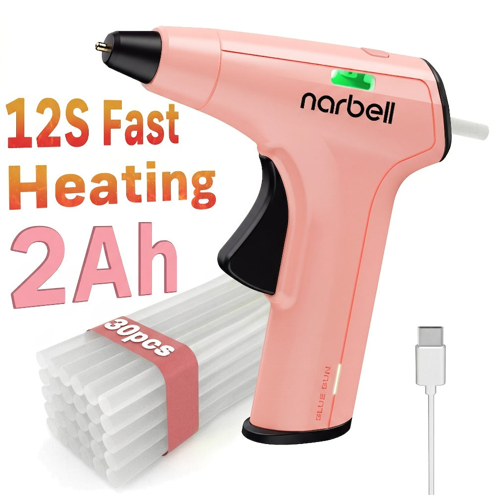 Cordless Hot Glue Gun Fast Heating USB Rechargeable 2000mAh – 12-Second Heat-Up, Anti-Drip Nozzle, Auto Shut-Off, Mini Glue Sticks Included, Portable Wireless Glue Gun for DIY Craf - product image 11