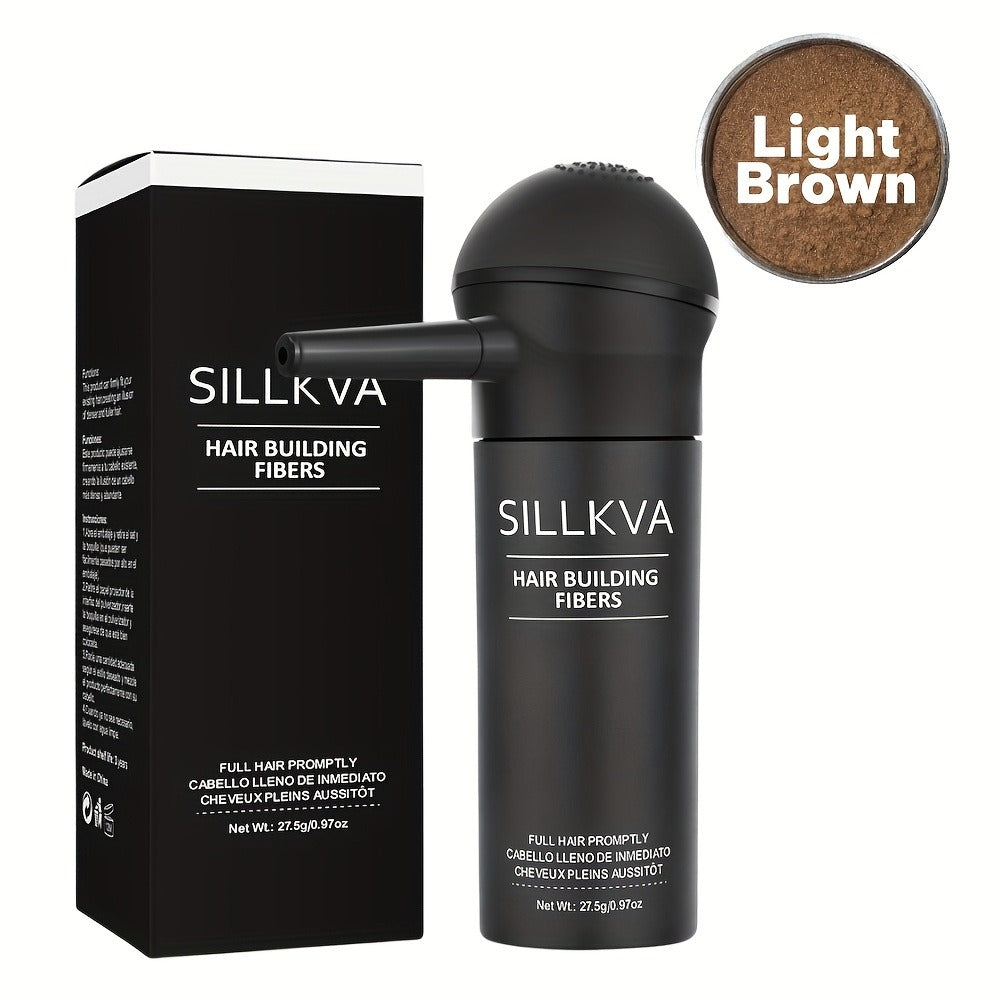 Hair Fibers Spray Applicator Kit Instant Thickness for Thinning Hair & Bald Spots SILLKVA 7 Shades Precision Spray Natural Coverage Hair Loss Concealer Men & Women 0.97oz - product image 16